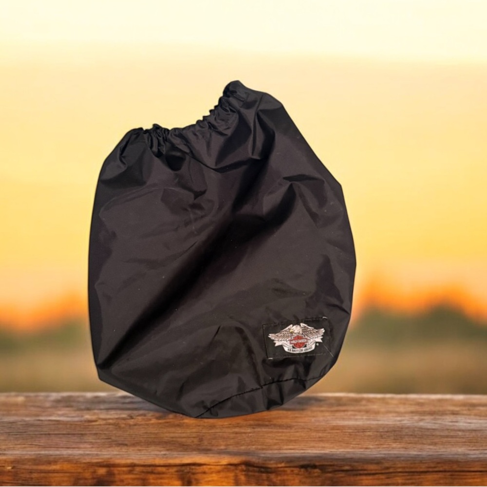Harley-Davidson Black Drawstring Bag 14”x8” Ruck Sack